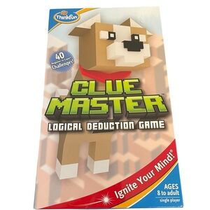 ThinkFun Clue Master Logical Deduction Game 40 Challenges Ages 8+ Single Player